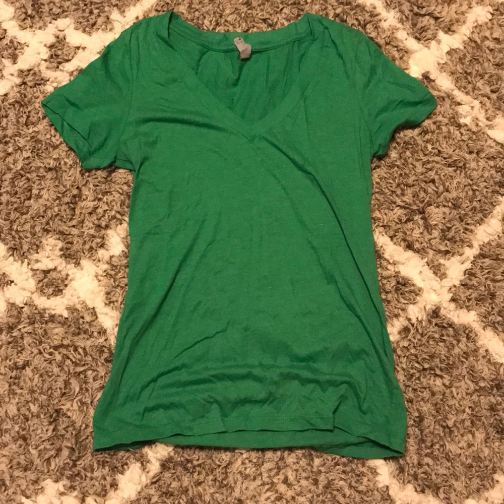 Green v neck